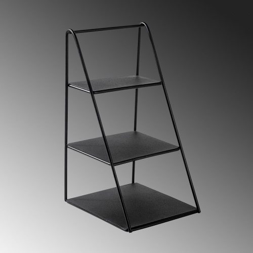 Elegant Black Decorative Metal Accessory, 16x30.5x17 cm