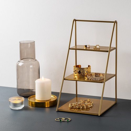 Elegant Gold Decorative Metal Accessory, 16x30.5x17 cm