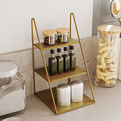 Elegant Gold Decorative Metal Accessory, 16x30.5x17 cm