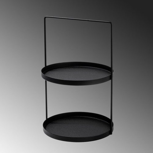 Elegant Black Decorative Metal Accessory, 21 cm Dia