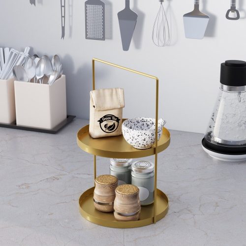 Elegant Gold Decorative Metal Accessory, 21 cm Diameter