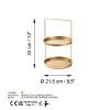 Elegant Gold Decorative Metal Accessory, 21 cm Diameter