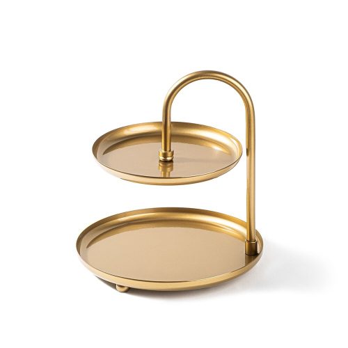 Elegant Gold Decorative Metal Accessory, 20 cm Diameter