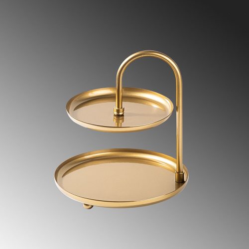 Elegant Gold Decorative Metal Accessory, 20 cm Diameter