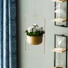 Elegant Gold Decorative Pot, Metal, 25x40 cm | 5 kg Capacity