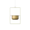 Elegant Gold Decorative Pot, Metal, 25x40 cm | 5 kg Capacity