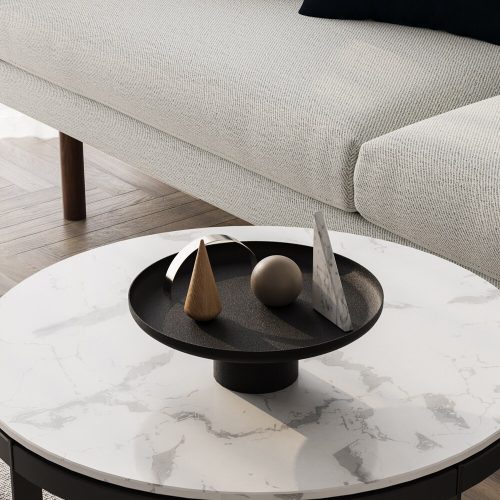 Elegant Black Decorative Metal Accessory Set, 3 Sizes