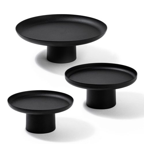 Elegant Black Decorative Metal Accessory Set, 3 Sizes