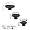 Elegant Black Decorative Metal Accessory Set, 3 Sizes