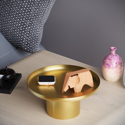 Elegant Gold Decorative Metal Accessory Set, 3 Pieces
