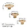 Elegant Gold Decorative Metal Accessory Set, 3 Pieces