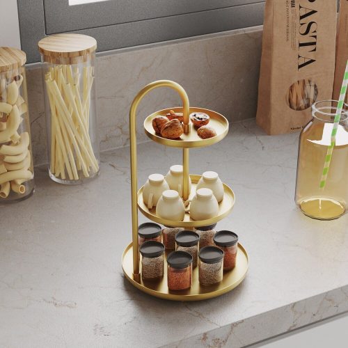 Elegant Gold Decorative Metal Accessory, 20 cm Diameter