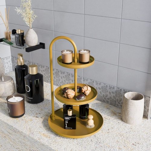 Elegant Gold Decorative Metal Accessory, 20 cm Diameter