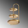 Elegant Gold Decorative Metal Accessory, 20 cm Diameter