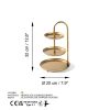 Elegant Gold Decorative Metal Accessory, 20 cm Diameter