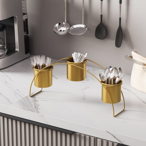 Elegant Gold Decorative Metal Accessory, 40x20x10 cm