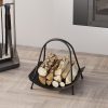 Elegant Black Metal Decorative Accessory, 42x50x39 cm