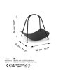 Elegant Black Metal Decorative Accessory, 42x50x39 cm