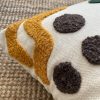 Stylish Cushion Cover 43x43 cm, Mustard & Grey, Washable