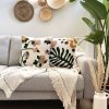 Stylish Cushion Set (2 Pieces), 43x43 cm, Mustard & Grey