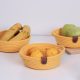 Handmade Cotton Basket Set (3 Pieces), Yellow, 15x15x6 cm