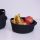 Handmade Cotton Basket Set (3 Pieces), Black, 20x20x8 cm