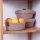 Handmade Cotton Basket Set (3 Pieces), Beige, 15x15x7 cm