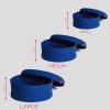 Handmade Cotton Basket Set (3 Pieces), Blue, 20x20x9 cm