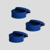 Handmade Cotton Basket Set (3 Pieces), Blue, 20x20x9 cm