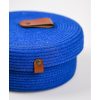 Handmade Cotton Basket Set (3 Pieces), Blue, 20x20x9 cm