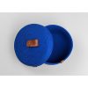 Handmade Cotton Basket Set (3 Pieces), Blue, 20x20x9 cm