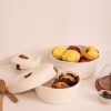 Handmade Cotton Basket Set (3 Pieces) - Ecru, 100% Jute