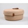 Handmade Cotton Basket Set (3 Pieces) - Beige, 100% Jute