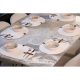 Handmade Cotton Jute Table Mat Set (6 Pieces) | Ecru