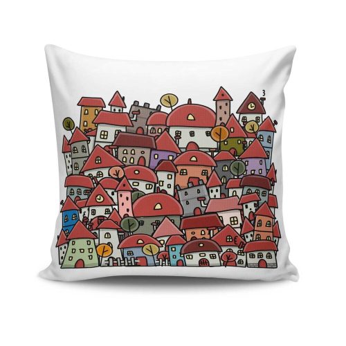 Stylish 43x43 cm Cushion Cover, Cotton-Polyester Blend, Washable