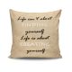 Stylish 43x43 cm Cushion Cover, Cotton-Polyester Blend, Washable