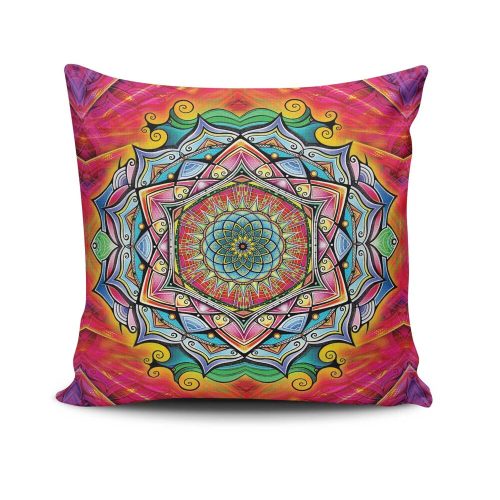 Stylish 43x43 cm Cushion Cover, Cotton-Polyester Blend, Washable