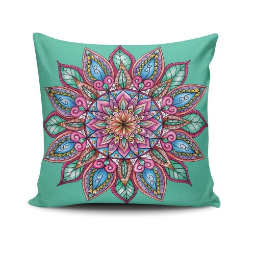Soft Washable Cushion, 43x43 cm, Cotton-Polyester Blend