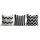 3-Piece Cushion Cover Set, 43x43 cm, Cotton-Polyester