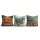 3-Piece Cushion Cover Set, 43x43 cm, Cotton-Polyester