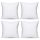 4-Pack White Pillow Filler, 45x45 cm, 100% Polyester