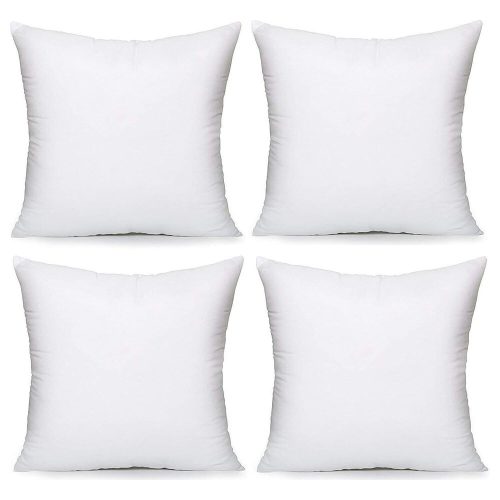 4-Pack White Pillow Filler, 45x45 cm, 100% Polyester