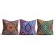 3-Piece Cushion Set, 43x43 cm, Washable, Silicone Fill