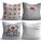 4-Piece Cushion Set, 43x43 cm, Cotton-Polyester Blend, Washable