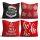 4-Piece Cushion Set, 43x43 cm, Cotton-Polyester Blend, Washable