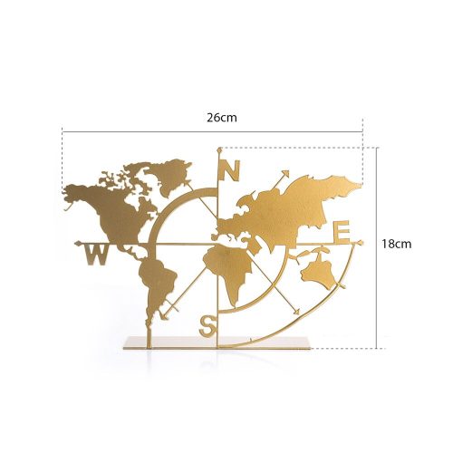 Elegant Gold Decorative Object, 18 x 26 cm, Metal