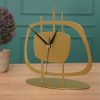 Elegant Gold Decorative Clock, 21 cm, Silent Mechanism