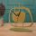 Elegant Gold Decorative Clock, 21 cm, Silent Mechanism