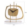 Elegant Gold Decorative Clock, 21 cm, Silent Mechanism