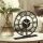 Black Metal Decorative Clock, 25 cm | Silent Mechanism